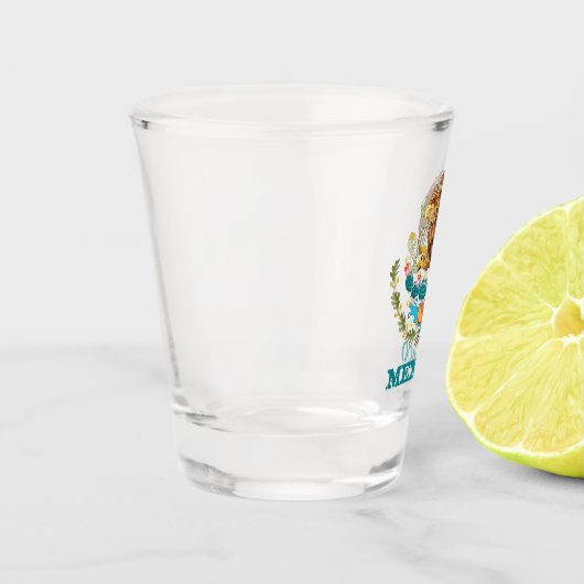 Mantel van Mexicaanse en Mexicaanse adelaar, vlag/ Shot Glas (Links)