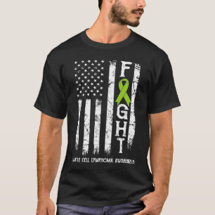 Mantelcellymfoom Krijger VS Vlag T-shirt