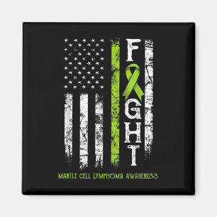 Mantelcellymfoom Warrior Amerikaanse vlag Magneet