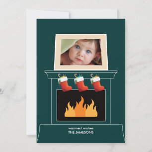 Mantelpart Photo Holiday Kaart