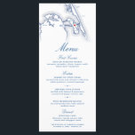 Manteo Roanoke NC Carte Elégant Mariage bleu marin<br><div class="desc">Améliorez votre Manteo, mariage de Caroline du Nord avec nos menus personnalisés bleu marine Outer Banks carte thème. Avec le charme de Roanoke Island, elles ajoutent une touche côtière à votre réception. Parfait pour des salles comme Elizabethan Gardens, Roanoke Island Festival Park, Marshes Light, Tranquil House Inn, Island Farm ou...</div>