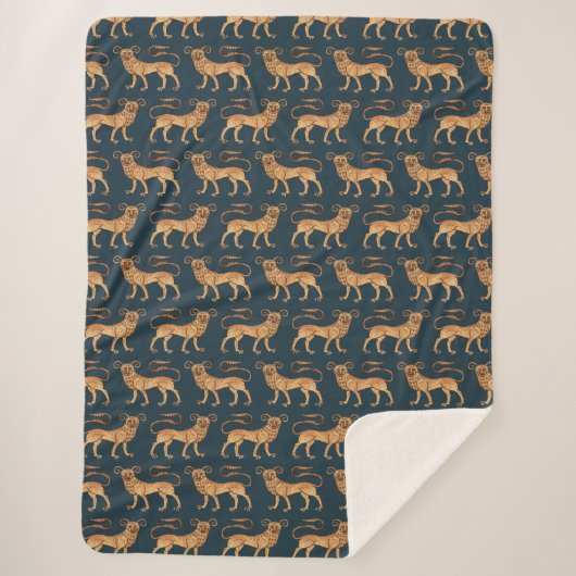 Manticore sur la couverture Sherpa Bleu foncé (Devant)