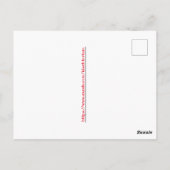 Mantis de prière à nez rouge carte postale de Noël (Dos)