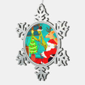 Mantis en videogames voor sinteren en sinterspelen tin sneeuwvlok ornament (Rechts)
