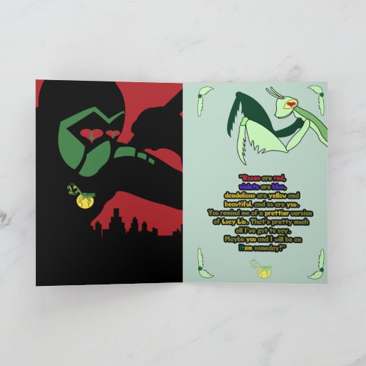 Mantis Man - Valentijnsdagkaart Feestdagen Kaart (Binnen)