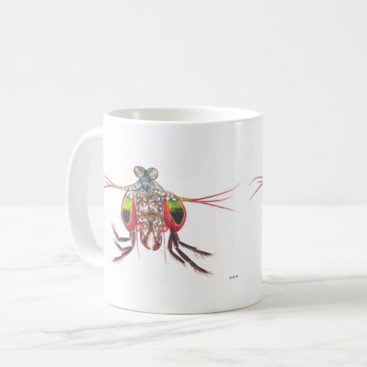 Mantis Shrimp double afbeelding Mok (Voorkant links)