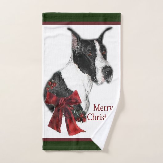 Mantle grand Dane Noël (Serviette à main)