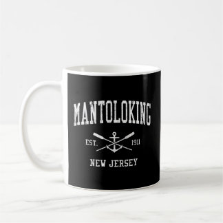 Mantoloking NJ Crossed Oars Boat Anker Sports Koffiemok