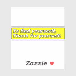 Mantra for living a beautiful life sticker