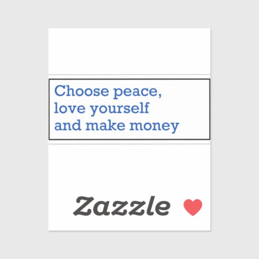 Mantra for living a beautiful life sticker (Vel)