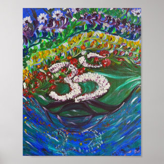 Mantra Garden - Om Canvas Schilderij Poster