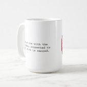 Mantra Mug avec portail de prière - Connexion Divi (Devant gauche)