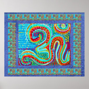 MANTRA: Om 108 keer de Heilige Achtergrond Poster