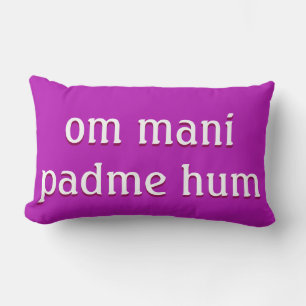 Mantra: om mani padme hum kussen