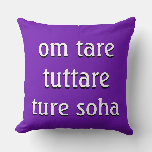 Mantra: om tare tuttare ture soha kussen (Voorkant)