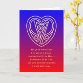 MANTRA VAN HET OGENBLIK - WENSKAART KAART (Gele Bloem)