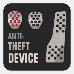 MANUAL antidiefstal Vierkante Sticker