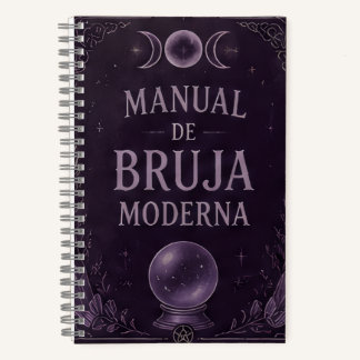 manual de bruja moderna violeta notitieboek