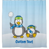 Manucins à neige rideau de douche (Devant)