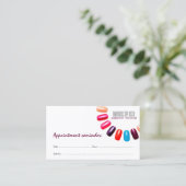 Manucure Clou Salon Blanc Prochain Visite Carte de (Debout devant)