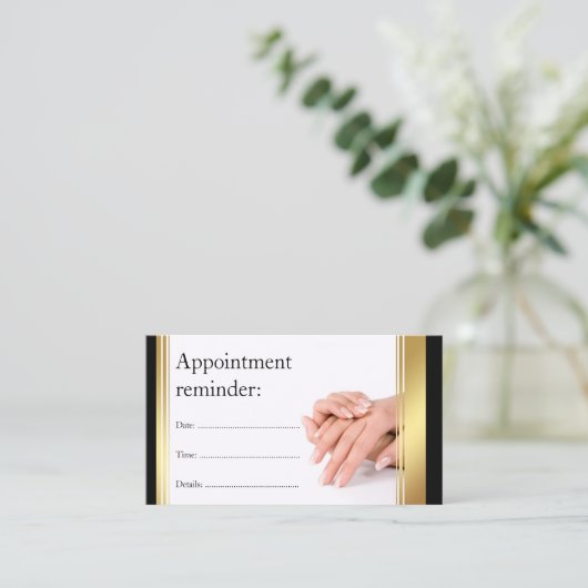 Manucure Clou Salon Blanc Prochain Visite Carte de (Debout devant)