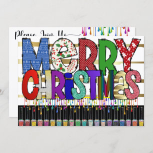 Manucure Nail Art Noël Invitation