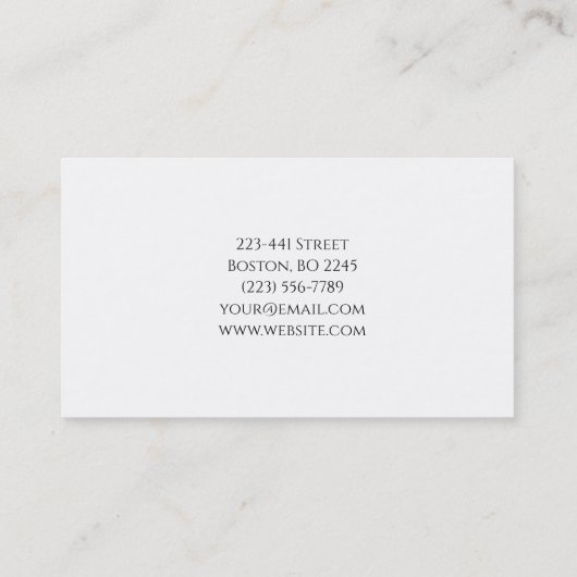 Manucures élégantes Clelsalon Carte de visite (Dos)