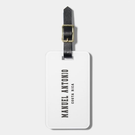 Manuel Antonio Costa Rica Bagagelabel (Voorkant verticaal)