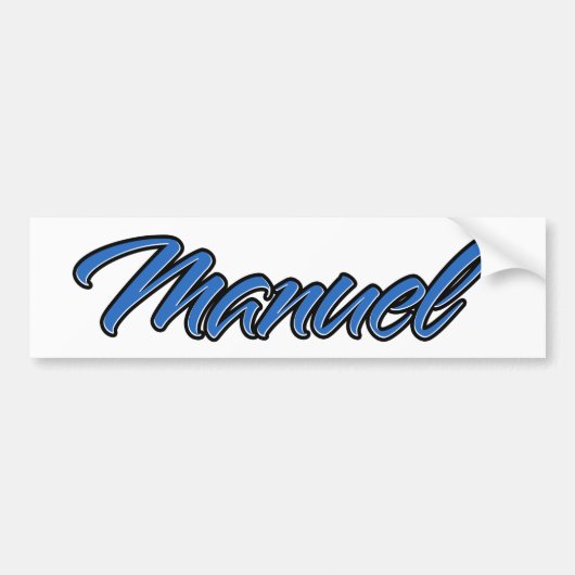 Manuel Blue Autocollants (Devant)