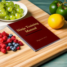 Manuel de formation Ninja Cahier Personnalisé Roug