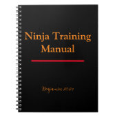Manuel de formation Ninja Carnets Couverture perso (Devant)