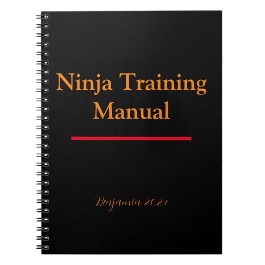 Manuel de formation Ninja Carnets Couverture perso (Devant)