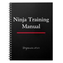 Manuel de formation Ninja personnalisé Carnet noir