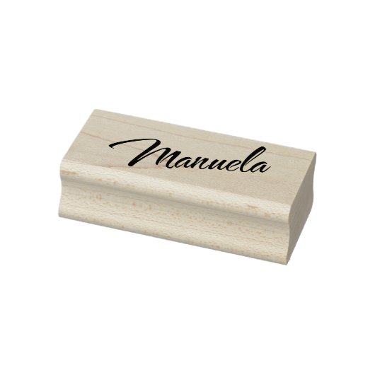 Manuela Name in Decorative Cursive Font Rubberstempel (Stempel)