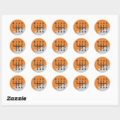 MANUELE VERZENDING - KLEUREN RONDE STICKER (Vel)