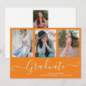 Manuscript Afstuderen 4 Foto Collage Oranje Afstud Kaart (Voorkant / Achterkant)