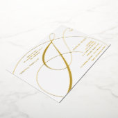 Manuscript ampersand fotokalligrafie bruiloft folie uitnodiging (Gedraaid)