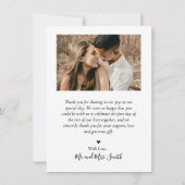 Manuscript bij Liefde en Bedankt Navy Foto Collage (Achterkant)