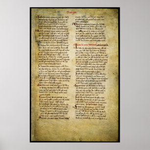 Manuscript - Canonry of Westminster, Old Middlesex Poster