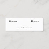 Manuscript Champagne Gold Gradient Stud die Mini v Visitekaartje (Achterkant)