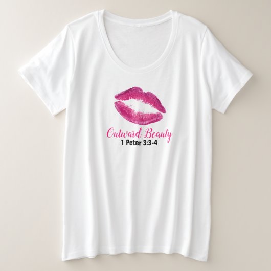 Manuscript - de vrouwen plus-Grootte Basis T-shirt (Design voorkant)