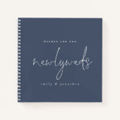 Manuscript Dusty Blue Passen getrouwd Weddenschap Notitieboek (Voorkant)