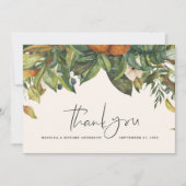 Manuscript elegant bruiloft bedankt voor de botani (Voorkant)