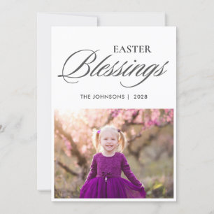Manuscript Elegant Easter Blessing Feestdagenkaart