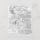 Manuscript for Fyodor Dostoyevsky's novel Demons Briefkaart (Voorkant)