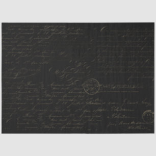 Manuscript Handschrift Handgeschreven Ephemera-ont Tissuepapier