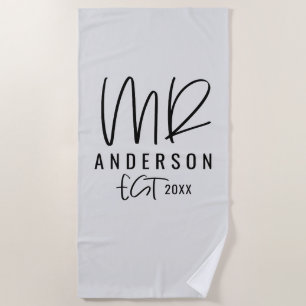 Manuscript handschrift Mr bruiloft huwelijksreis Strandlaken