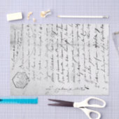  Manuscript Handschrift Tissuepapier (Craft)