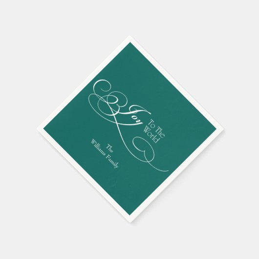 Manuscript Joy to the World Holiday Servet (Hoek)