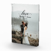 Manuscript Love Personalized Wedding Bride Groom Fotoblokken (Rechts)